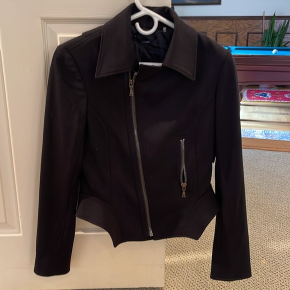 Tahari Moto Kitty Jacket Black - Picture 10 of 11